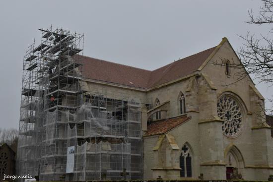 Abbaye de lachalade de montage echafaudage