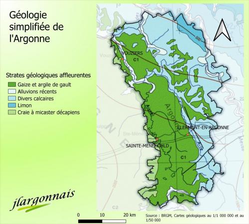 Geologie argonne carte simplifiee 2021